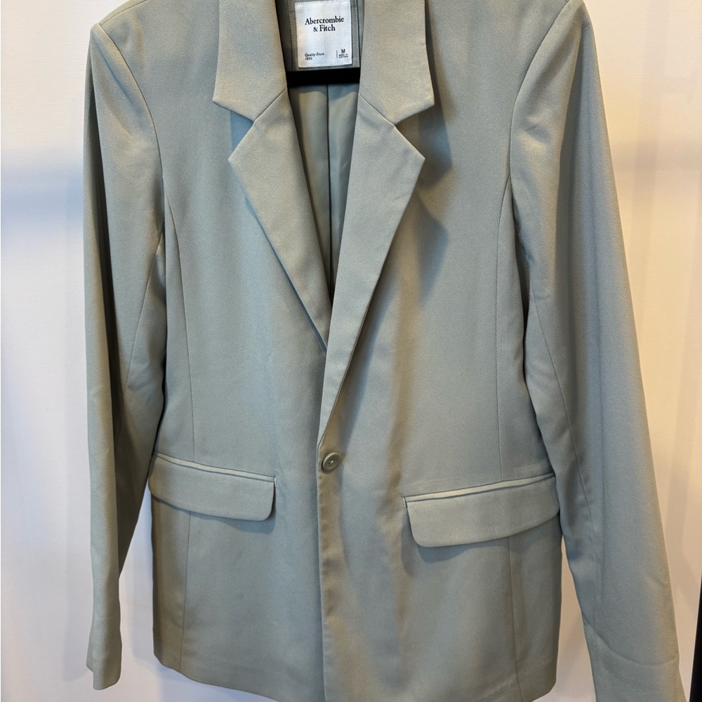 Abercrombie & Fitch Sage Green Blazer
